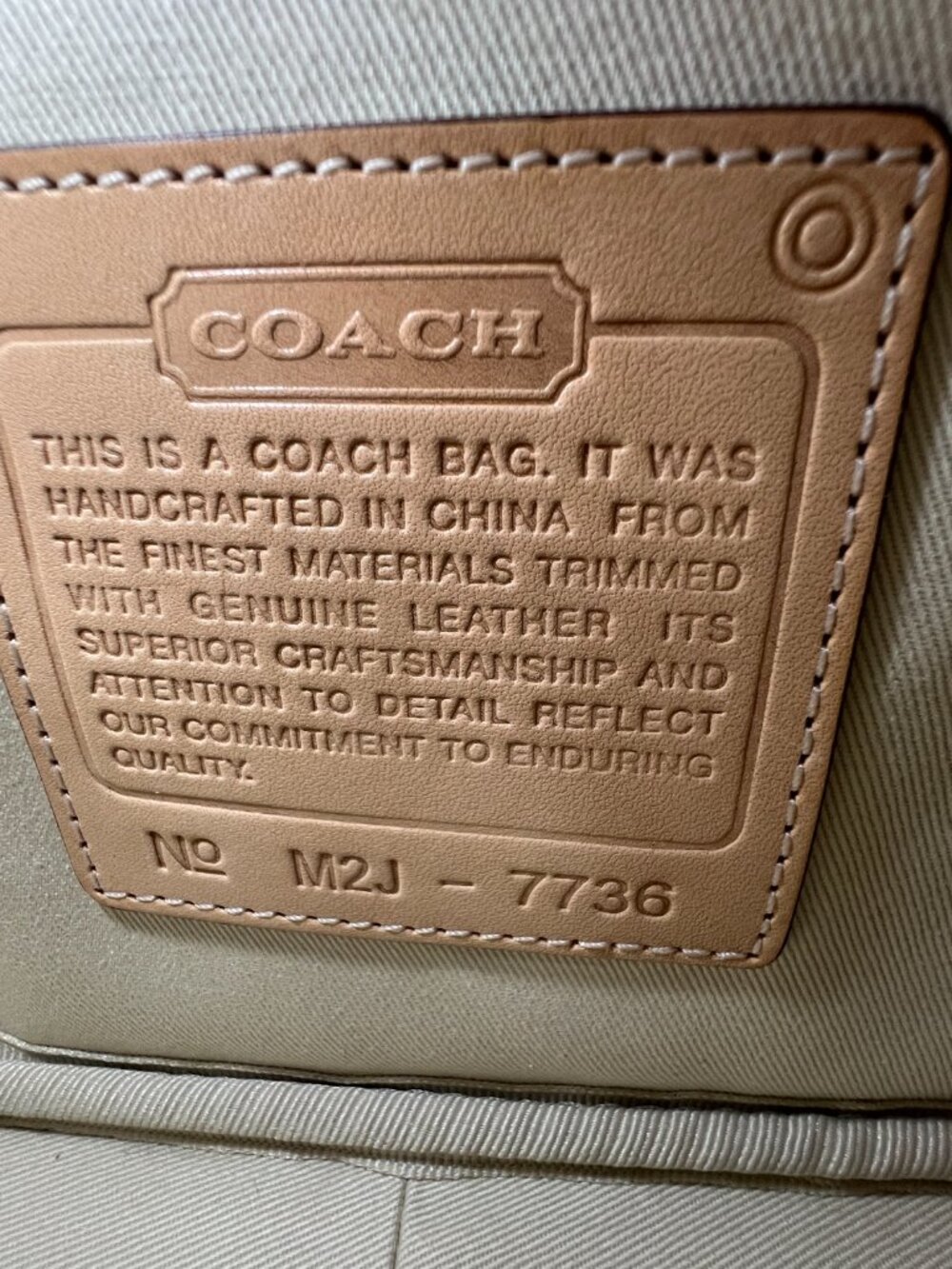 Coach Blue Plaid Small Bag in Style 7736 - Picture 15 of 15